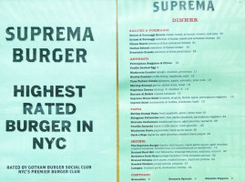 Suprema Provisions menu