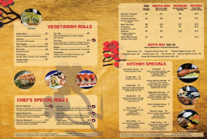 Taiko Sushi menu