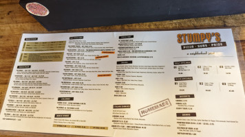 Stumpy's Pizza Subs menu
