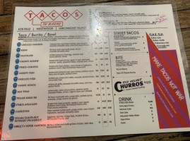 Tacos Tu Madre Larchmont Village menu