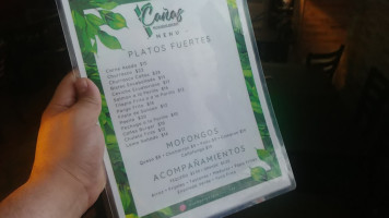 Canas Restaurant And Bar menu