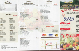 Young chow Garden Restaurant menu