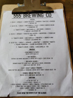 555 Brewing Co menu