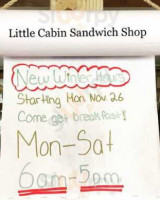 Little Cabin Sandwich Shop Inc. food