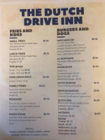 Dutch Drive Inn menu