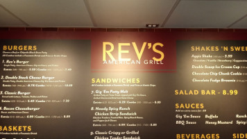 Rev's American Grill menu