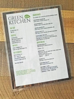 Green Kitchen menu