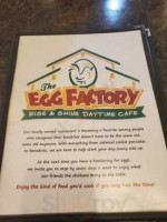 The Egg Factory menu