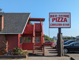 Red Genie Pizza outside