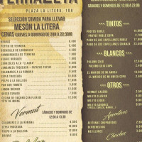 Meson La Litera menu