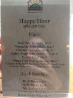 Kohala Village Hub Pub menu