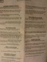 M J Bistro menu