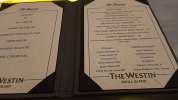 The Westin Jekyll Island menu