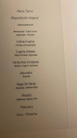 La Aquarela menu