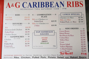 Caribbean Bbq Truck outside