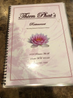 Thien Phat Rest menu