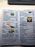 Tokyo Express menu