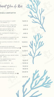 Blau De Mar menu