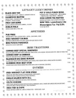 Arena Grill menu
