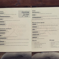 Harrison Corner menu