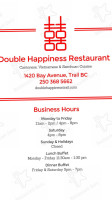 Double Happiness Restaurant inside