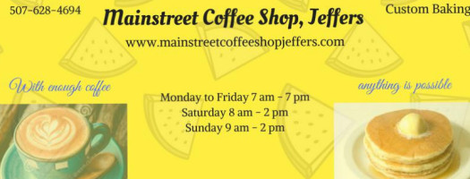 Mainstreet Coffee Shop Llc food