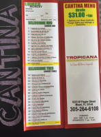 Tropicana Food By The Pound menu