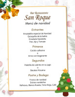 Bar Restaurante San Roque menu
