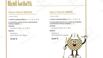 Green Sire Golf Cabanillas menu