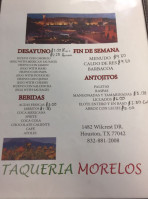 The Tacocon Taqueria menu