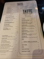 Taste 222 menu