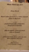 La Renaissance Capdepera menu