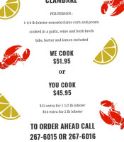 Amagansett Seafood Store menu
