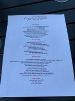 Coyote Canyon Winery menu