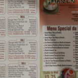 Maison Basilic menu