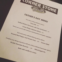 Corner Stone Grill menu