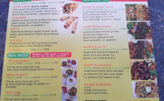 Pita Zone menu