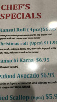 Wasabi Superior menu