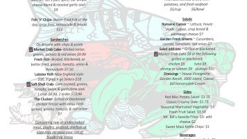 Mr. Bill's Fresh Seafood menu