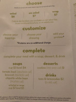 Salata menu