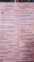 La Ronda menu