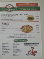 Pizzeria La Atalaya menu