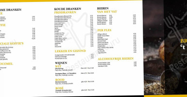 Brasserie Rubens menu