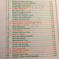 Handy Chinese Restaurant menu
