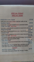 Chef Thai menu