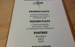 El Padrega menu