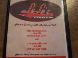 Lulu's Diner menu