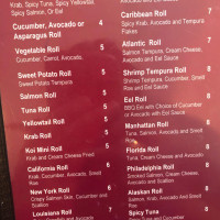 Royal Thai And Sushi menu
