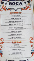 BOCA Resto Grill menu