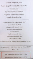 Can Felix Empuriabrava, Castelló D'empúries menu